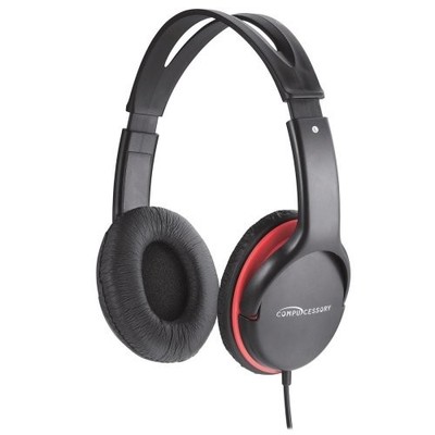Compucessory CCS15153 Stereo Headset 5.92ft Red Wired
