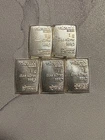 Valcambi Suisse 1g Silver Bars – Lot of 5 – .999 Fine Silver