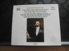 Johann Strauss 5 CD Box Set Naxos Famous Waltzes, Polkas, Marches more CDs NEW