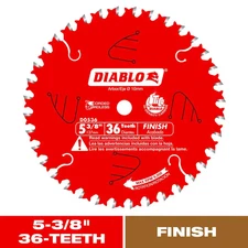 5-3/8In. X 36-Teeth Finish Trim Saw Blade for Wood NEW