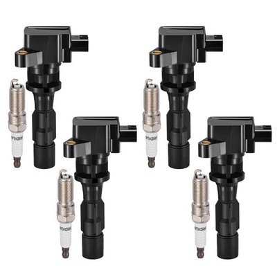 4 Pack Ignition Coil and Spark Plug Kit Fit For 2008-2010 Mazda 5 2.3L L4 UF604