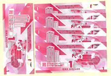 5x TRINIDAT & TOBAGO 1 Dollar 2020 POLYMER UNC