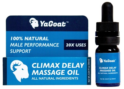 YaGoat Men Delay Herbal Oil - Stay Longer in Bed - All Natural - 20 Uses