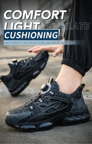 Herren Damen Leichte Arbeitsschuhe Sicherheitsschuhe Stahlkappe S3 Sport Sneaker - Bild 9 von 16
