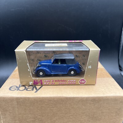 NOS Brumm 1:43 r84 Fiat 508c Cabriolet 1100 Blue 