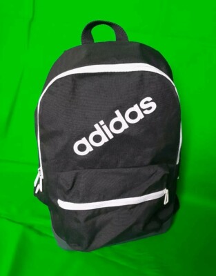 ADIDAS Rucksack Schwarz Weiß  Black White Daybag Sport Wander  30 x 40 cm gut Zu