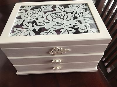 Hong Yi Tango Jewelry Box Wood Retro Hight Capacity