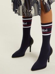 chloe bea half sock boot