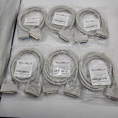 6 DB25 DB 25 6 ft 25-Pin Male Female M/F Parallel Cable Extension Cord