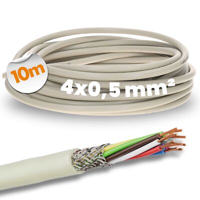 10 meter lap cable 0034604 Unitronic LiYCY 4x0.5 mm² cable copper strand PVC