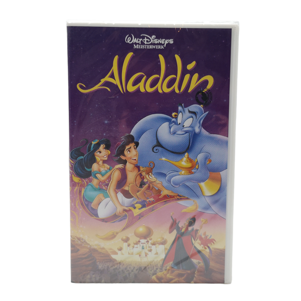 Walt Disney Meisterwerk Aladdin Hologramm Vhs Kassette Film - Neu Factory Sealed-image