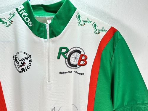 Aitos Wheel Club 1900 Bierstadt Bicycle Jersey Signed Ulrich Bütts Hundertmarck - Picture 4 of 12