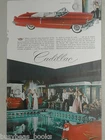 1956 Cadillac ad, Cadillac 62 convertible, color photo