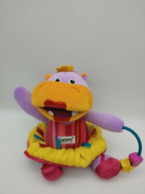 Lamaze Developmental Hippo Toy with Rattle Crunchy Skirt Sliding Beads Ballet