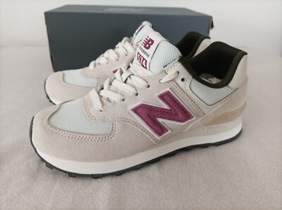 Neue New Balance 574 WL574TW2 Grösse EUR 36,5 UK 4 beige/ burgund 