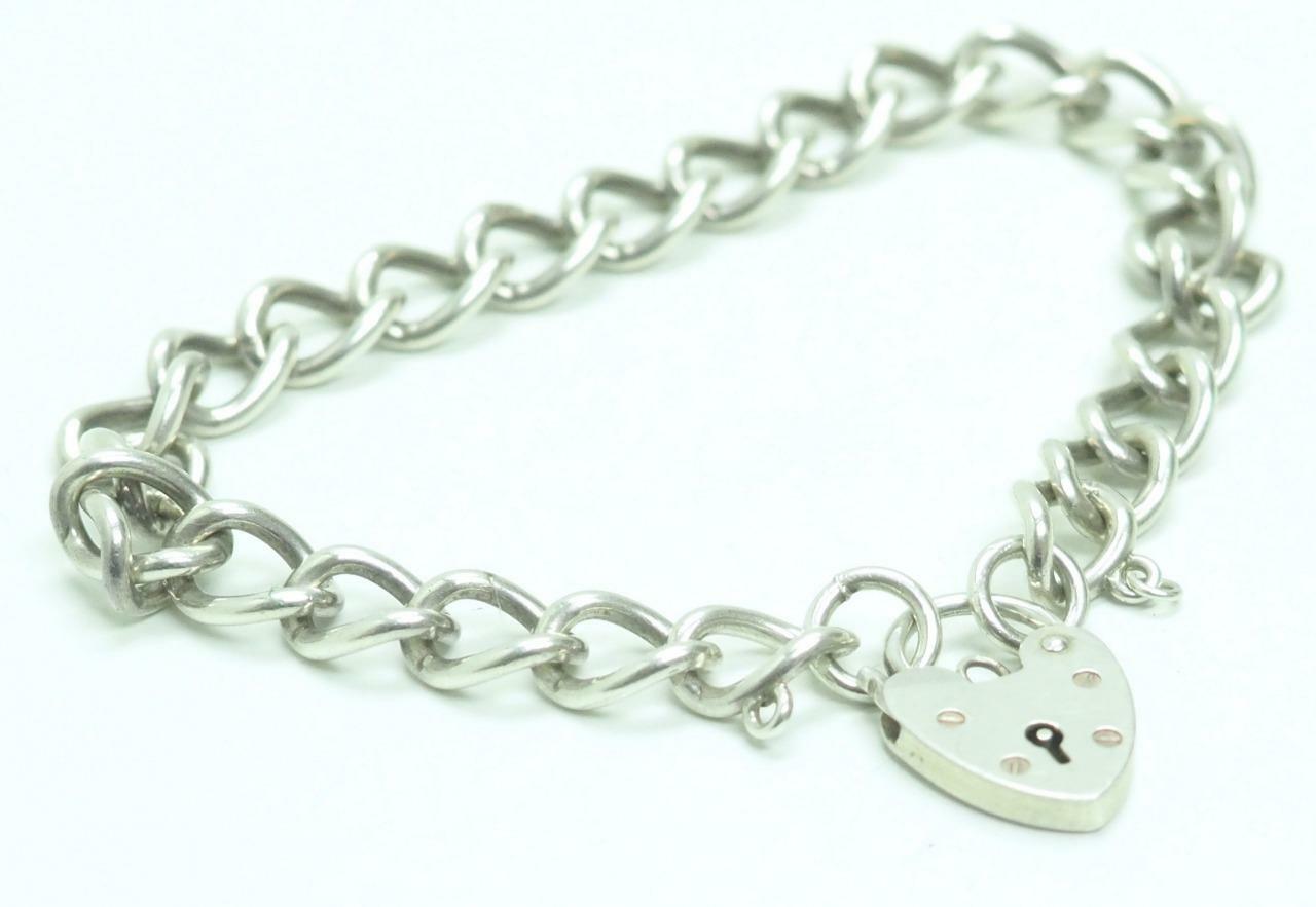 Solid Silver Chain - Solid Silver Chunky Bracelet… - image 1