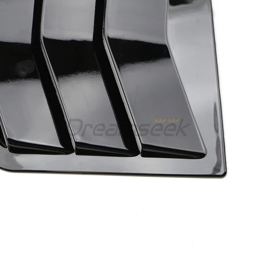 2x Side Window Louver Cover For Honda Accord 9th 2013-2017 Quarter Glossy Black image 9