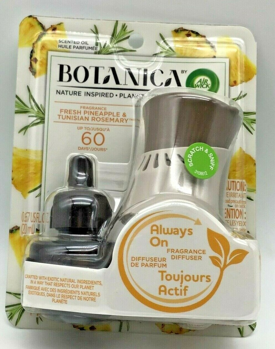 Air Wick Botanica Plug In Scented Oil Starter Kit FRESH PINEAPPLE & ROSEMARY