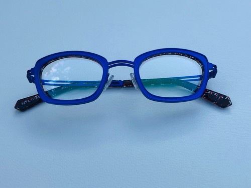 Lunettes de vue en métal épais bleu J.F. REY JF2754 Monture optique Rétro neuf - Photo 10 sur 11