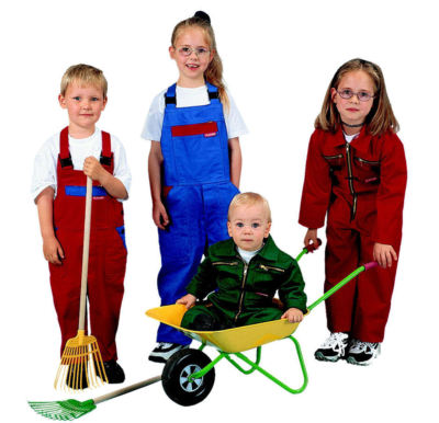 Kids Kinder Arbeitslatzhose Blaumann Jumper Latzhose Workdress Spielhose hose  K