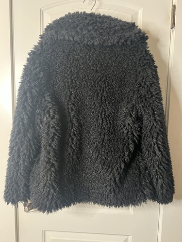LINE The label Emile Shearling Jacket XL Coat Eyelash Fluffy Shaggy Wooly Mink - Picture 9 of 20