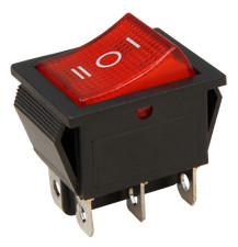 ➡️ Wippschalter Wippenschalter 2polig UM, 3 Stellungen Ein-Aus-EIN, 250VAC/15A