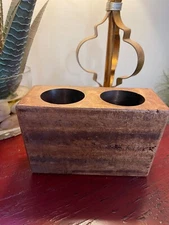 Authentic 2 Hole Sugar Mold - Made of Wood with Natural Imperfections, 7”L x 3.5