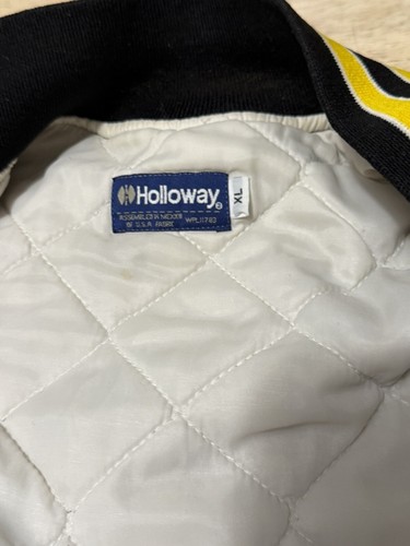 Vintage Franco American War Veterans Satin Jacket Holloway Gr. XL Lynn, MA USA - Bild 11 von 12