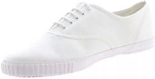 Unisex Kids & Adults White Slip On Pumps Plimsolls Gym Activities Sport Shoes