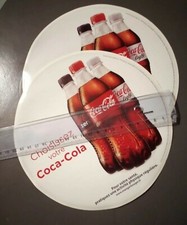 Coca-Cola / autocollant diamètre 194mm (Neuf, non utilisés) réversible
