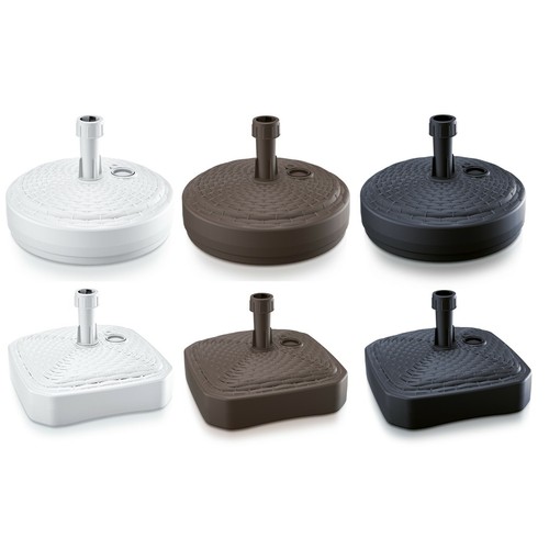 10L 12L Rattan Garden Patio Plastic Parasol Base Beach Umbrella Stand