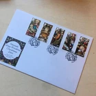 Isle of Man FDC First Day Cover 2005 Christmas Stained Glass Windows Unaddressed
