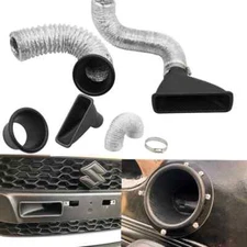 Car Front Bumper Admission Air Turbo Air Intake Pipe Kit ABS Turbine Inlet Kit