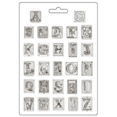 Stamperia A4 SOFT MAXI MOULD - MASTER OF MAGIC - QUEEN OF HEARTS, MADHATTER