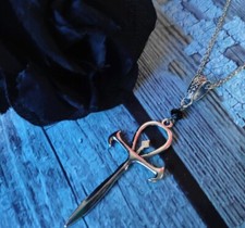 Egyptian Ankh Cross Pendant Gothic Goth Life Necklace Vampire Halloween