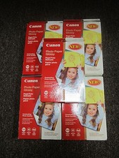LOT OF 5 x Canon Photo Paper Glossy Inkjet 100 Sheets 4x6 size