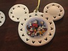 Walt Disney World Christmas Ornament Porcelain Disk Mickey Mouse Ears 2002 inbox — photo 1
