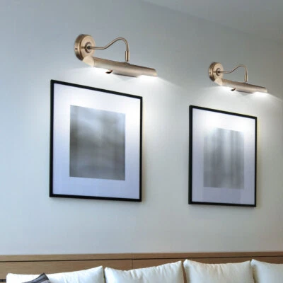 Ensemble De 2 Lampes Murales En Laiton Ancien Pour Escalier Et Couloir - Photo 1/4