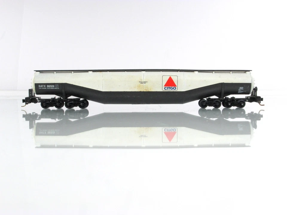 N Scale **CITGO** Jumbo 94' Tank Car, GATX 96501 -Atlas 3111, Micro Trains Cplrs - Image 2 of 4