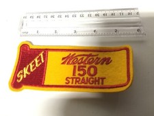 Western Shotgun Shells Vintage Skeet Shooting Embroidered Patch Red 150 Straight