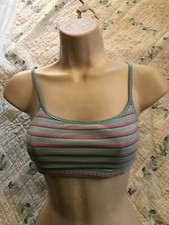 Victoria's Secret Bra Bandeau Lined Striped Multi-Color 34