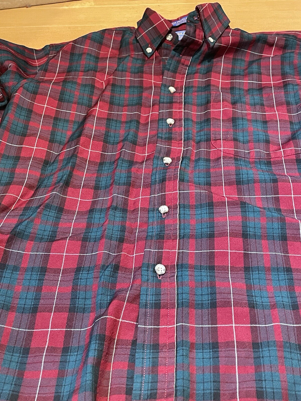 Pendleton Button Down Lightweight Wool LS Mens Me… - image 5