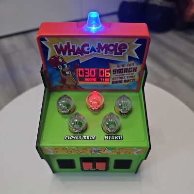 Whac-A-Mole Mattel Mini Licht & Sound elektronisches Arcade-Spiel - voll funktionsfähig