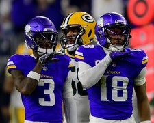 8x10 Photo JUSTIN JEFFERSON & JORDAN ADDISON Minnesota Vikings WR NFL Pro Bowl