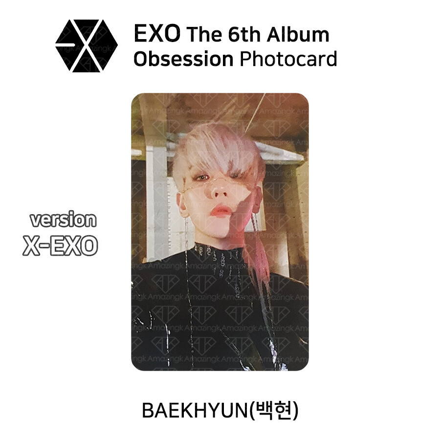 EXO 6th Album OBSESSION Official Photocard Photo Slide BAEKHYUN | eBay