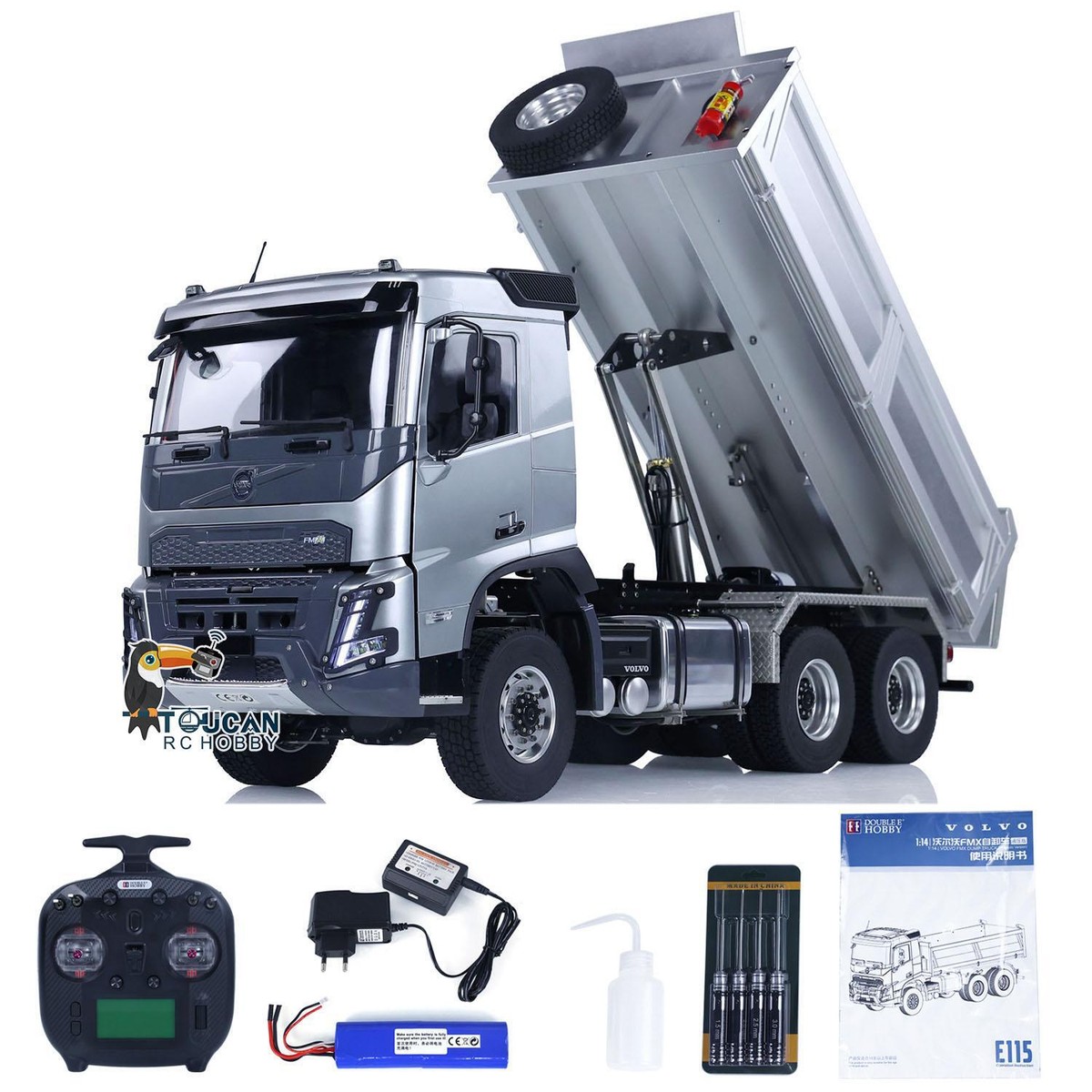 DoubleE 1/14 Hydraulic RC Dump Truck 6x6 FMX Radio Control Dumper