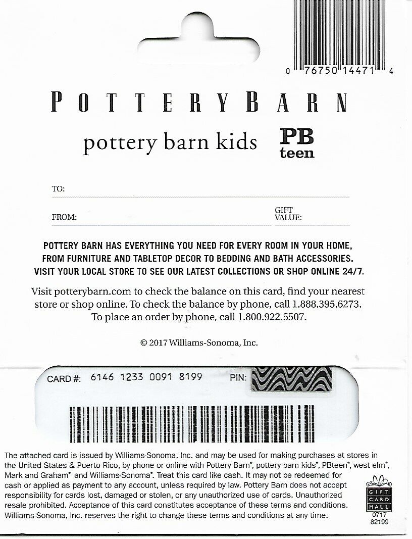 Pottery Barn Gift Cards