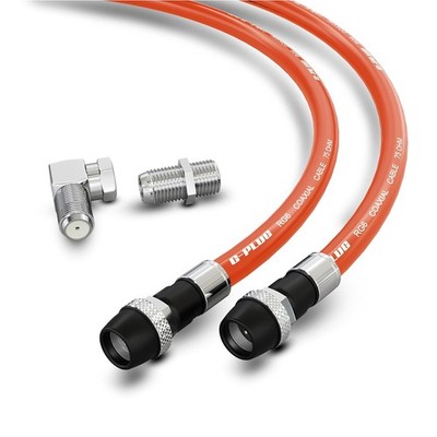 RG6 75FT Triple Shielded Waterproof 75 Ohm F Type Coaxial Cable 75FT RG6 Coaxial