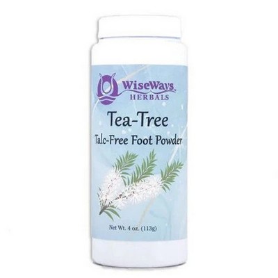 Tea Tree Foot Powder 4 Oz  by Wise Ways Herbals