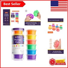 Color-Coded Therapy Putty Kit for Kids  Adults - 6 Strengths, 3 Ounces Each